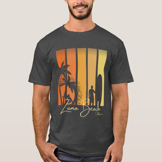 Camiseta Playa Zuma California Surf (Anverso)