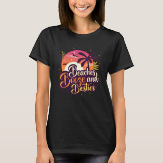 Camiseta Playas, alcohol y amigas Viaje con amigos en veran