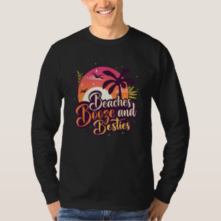 Camiseta Playas, alcohol y amigas Viaje con amigos en veran
