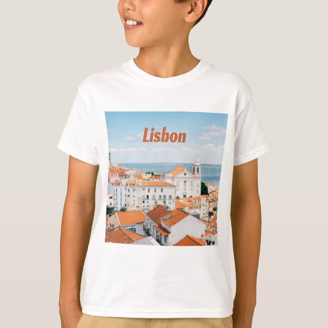 Camiseta Playas atlánticas de Lisboa Portugal Rostro (Anverso)