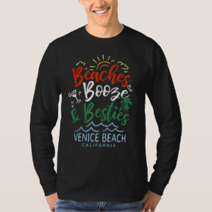 Camiseta Playas Booze Y Bestias Venice Beach Summer Cali