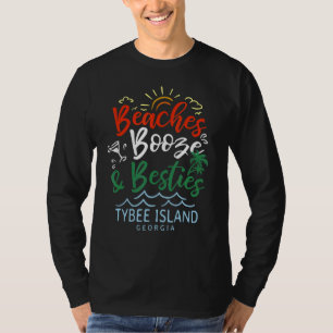 Camiseta Playas Booze Y Besties Isla Tybee Summer Geor