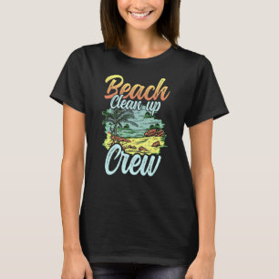 Camiseta Playas costeras de limpieza de equipos de limpieza