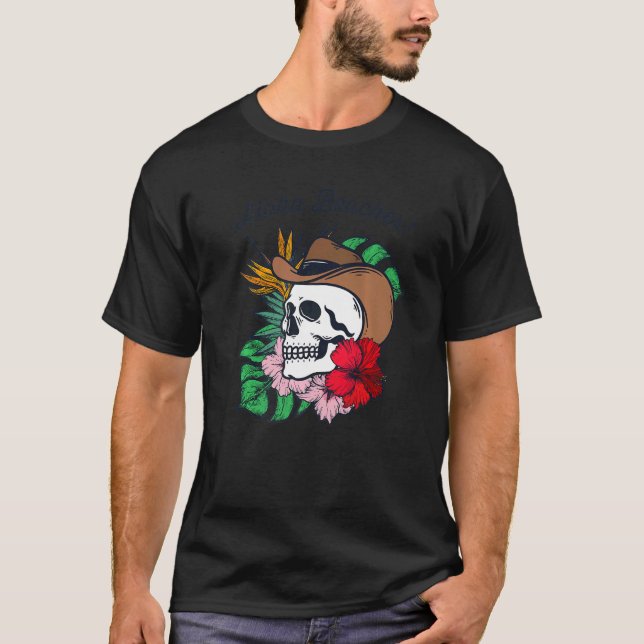 Camiseta Playas de Aloha para Y'all Hawaiano Cowboy Texas H (Anverso)