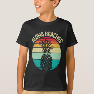 Camiseta Playas de Aloha Retro Vintage Sunset Aloha