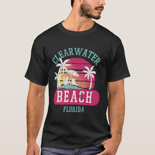 Camiseta Playas de Clearwater Beach Original Florida (Anverso)