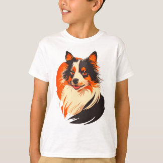 Camiseta Playas de Collie Companion - Vibrante Arte de Perr