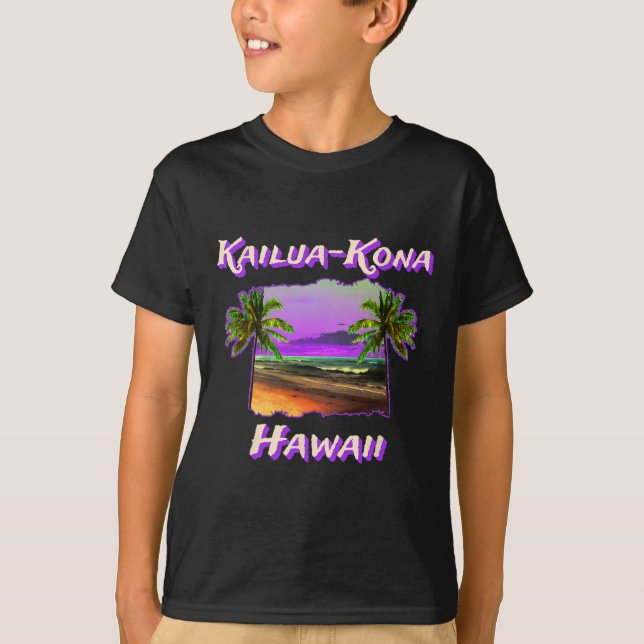 Camiseta Playas De Kailua-kona Hawaii 1 (Anverso)