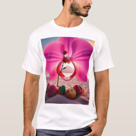 Camiseta Playas de montaña rosa orquídea