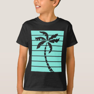 Camiseta Playas de verano retro turquesa vintage L