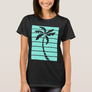 Camiseta Playas de verano retro turquesa vintage L