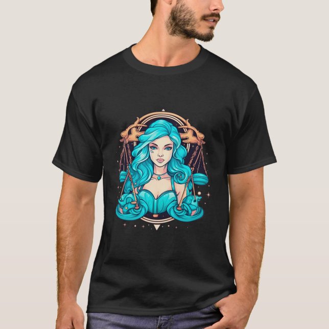 Camiseta Playas de Zodiac Scales Whimsical Coony Charm (Anverso)