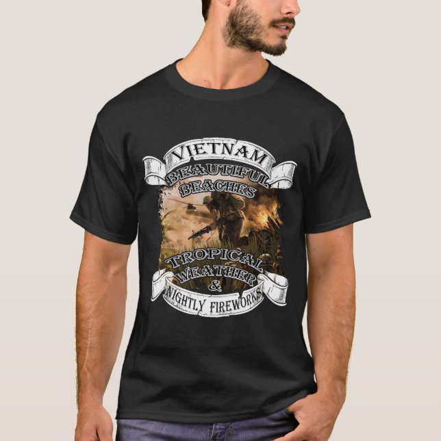 Camiseta Playas hermosas, tiempo-Vietnam tropical (Anverso)