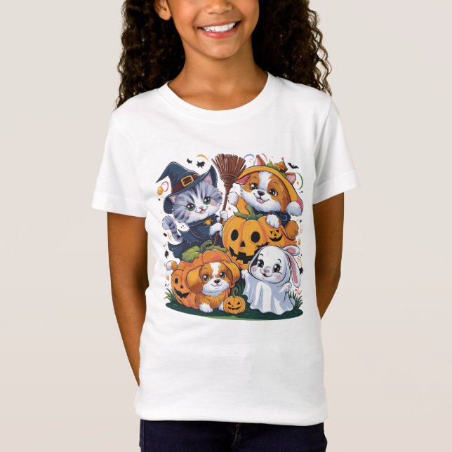 Camiseta Playas Mascotas de Halloween: Diseños sucios y esp (Anverso)