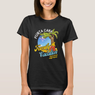 Camiseta Playas Punta Cana Vacaciones Familiares de Palmera