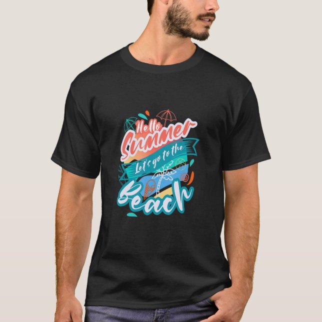 Camiseta Playas Retro Beach Vacaciones Verano Cita 1 (Anverso)