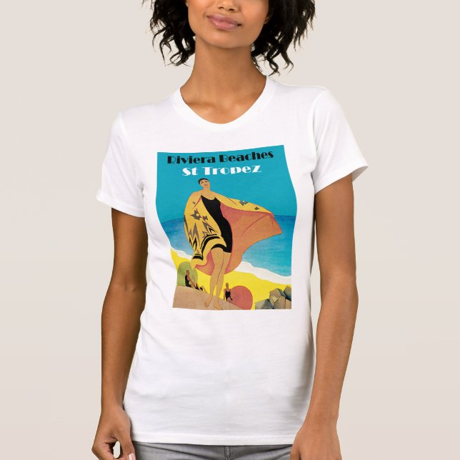 Camiseta Playas Riviera ~ St Tropez (Anverso)