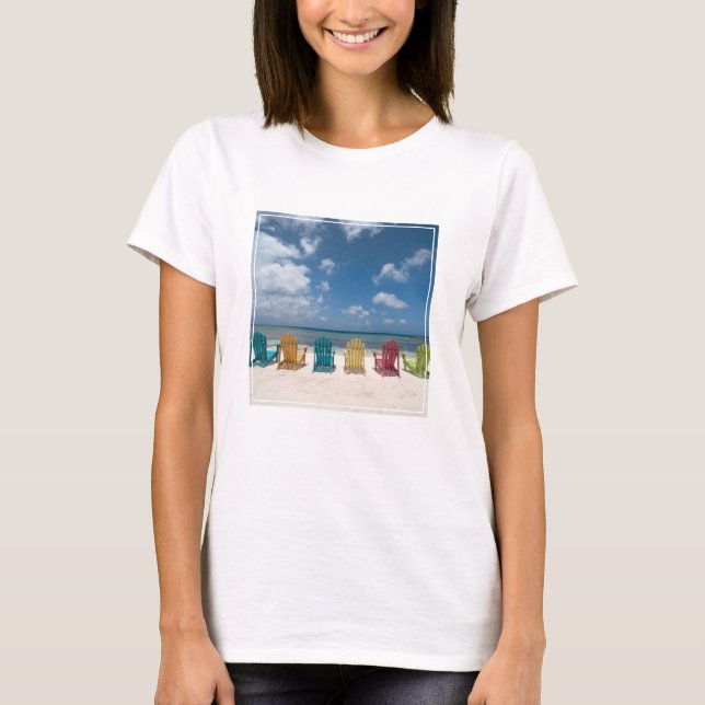 Camiseta Playas tropicales | Palm Beach, Aruba (Anverso)