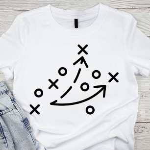 Camiseta Playbook de estrategia de fútbol