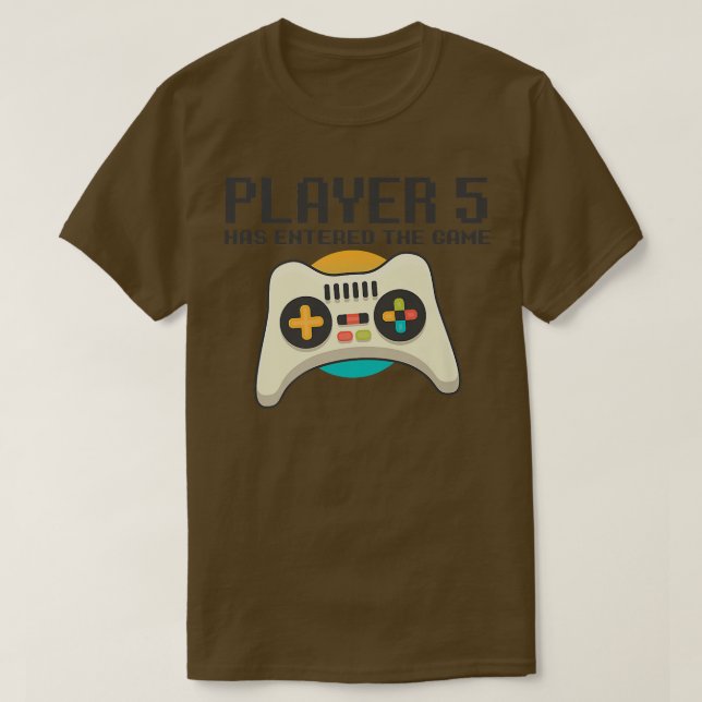Camiseta PLAYER 5 HAS ENTERED THE GAME Video Games Match Fa (Diseño del anverso)