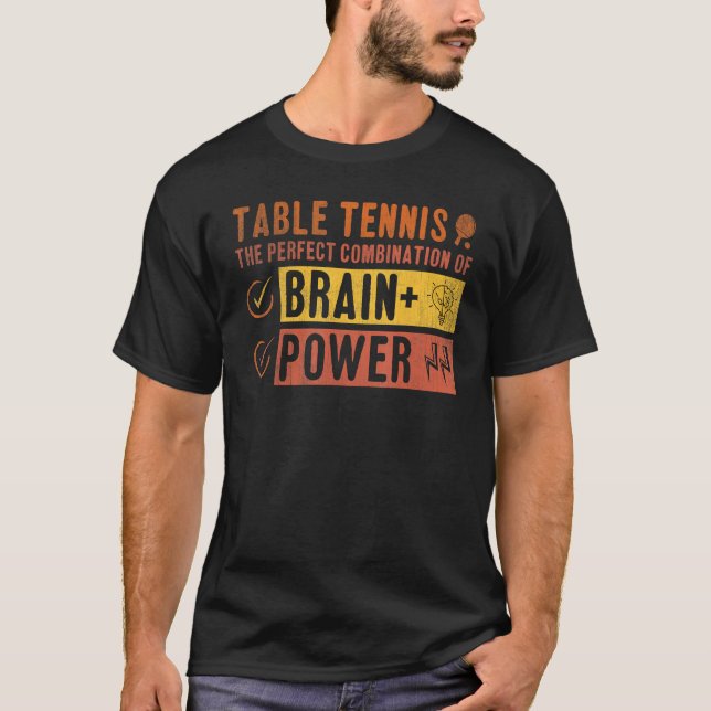 Camiseta Player Table Tennis The Perfect Combination Of Bra (Anverso)