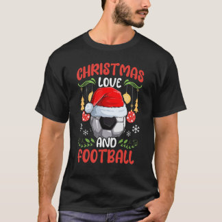 Camiseta Player Team Club Outfit Christmas Love Soccer Foo