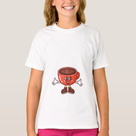 Camiseta Playful and Funny Personalizado Coffee Cup