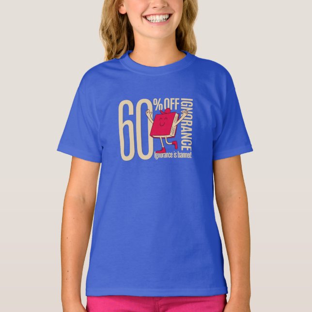 Camiseta Playful Anti-Ignorance Message Kids Basic T-Shirt (Anverso)