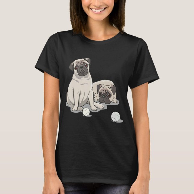 Camiseta Playful Pug Design (Anverso)