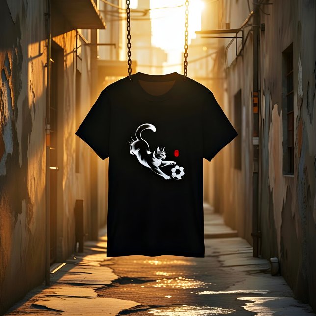 Camiseta Playful Soccer Cat T-Shirt - Gift for Cat Lovers (Subido por el creador)