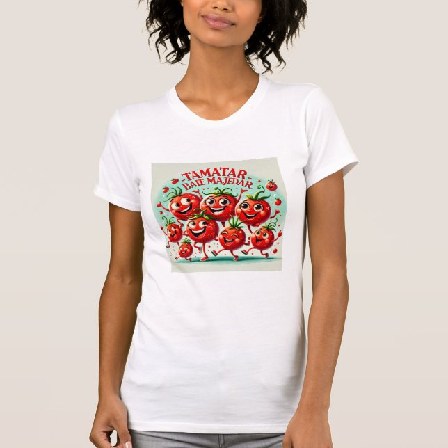 Camiseta Playful Tomato Fun T-Shirt - Vibrante y alegre (Anverso)