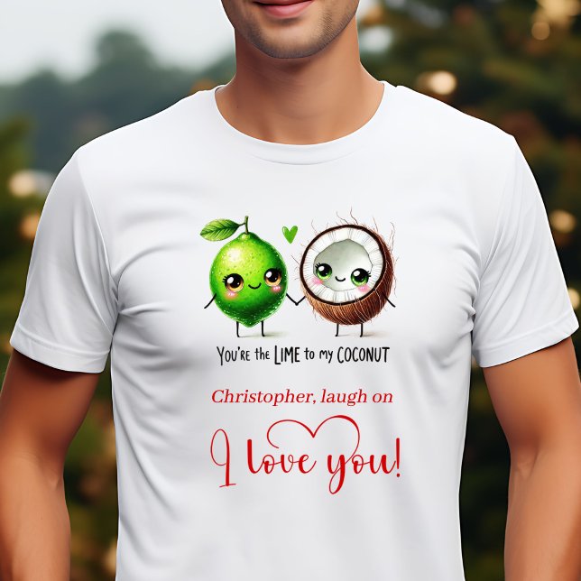 Camiseta Playful Valentine Funny Food Gift for Him T-Shirt (Playful Valentine Funny Food Gift for Him T-Shirt)