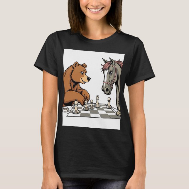Camiseta playing chess (Anverso)