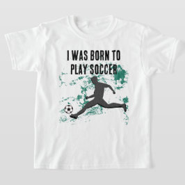 Camiseta Playing soccer graphic black