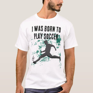 Camiseta Playing soccer graphic black