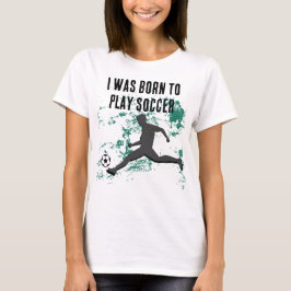 Camiseta Playing soccer graphic black