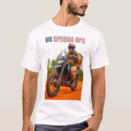 Camiseta PLAZA COMBAT DE EE. UU. - Motocicleta Ops especial