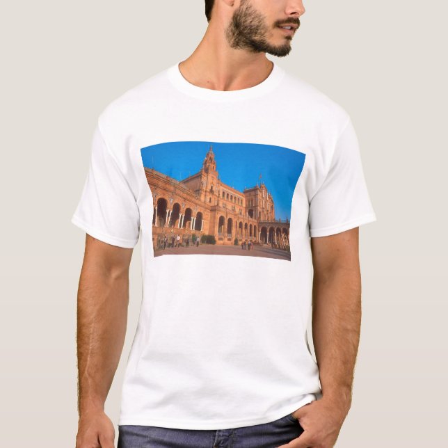 Camiseta Plaza de España en Sevilla, España. (Anverso)