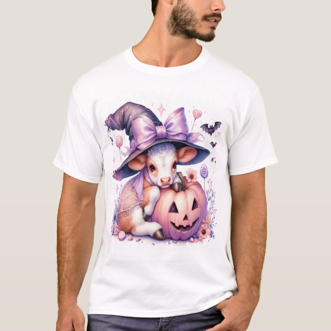 Camiseta Plaza de Halloween de Vaca (Anverso)