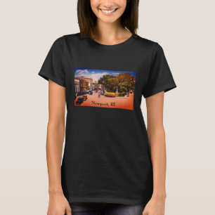 Camiseta Plaza de Washington, Newport, Rhode Island T