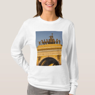 Camiseta Plaza Dvortsovaya, Arco de Triunfo, puesta de sol