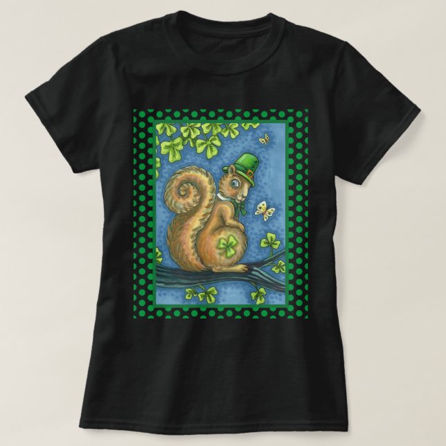 Camiseta PLAZA LEPRECHAUN IRISH, ST. PATRICK'S DAY Lucky (Diseño del anverso)