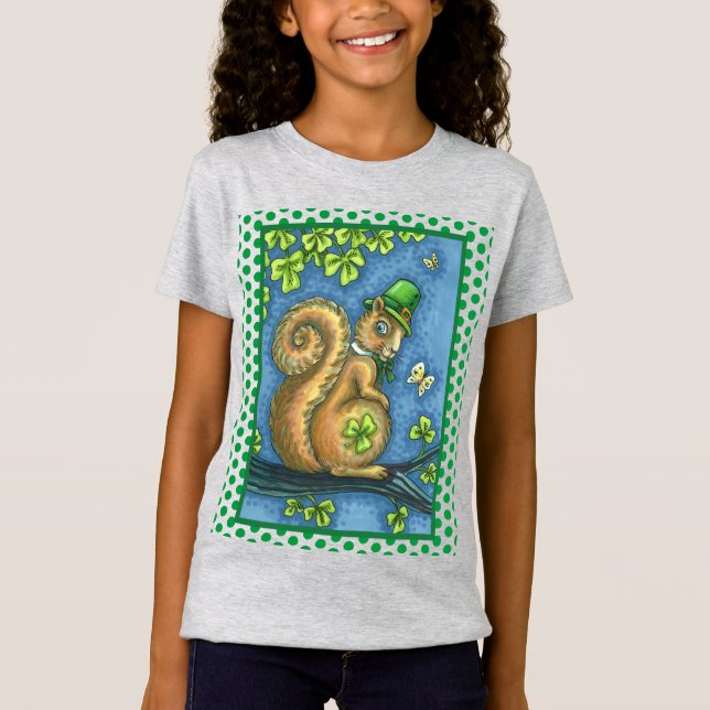 Camiseta PLAZA LEPRECHAUN IRISH, ST. PATRICK'S DAY Lucky (Anverso)