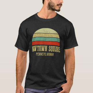 Camiseta PLAZA NEWTOWN PENNSYLVANIA Vintage Retro Sunset