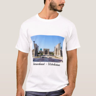 Camiseta Plaza Registán - Samarkand, Uzbekistán, Asia