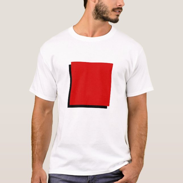 Camiseta Plaza Roja Geométrica Bauhaus (Anverso)