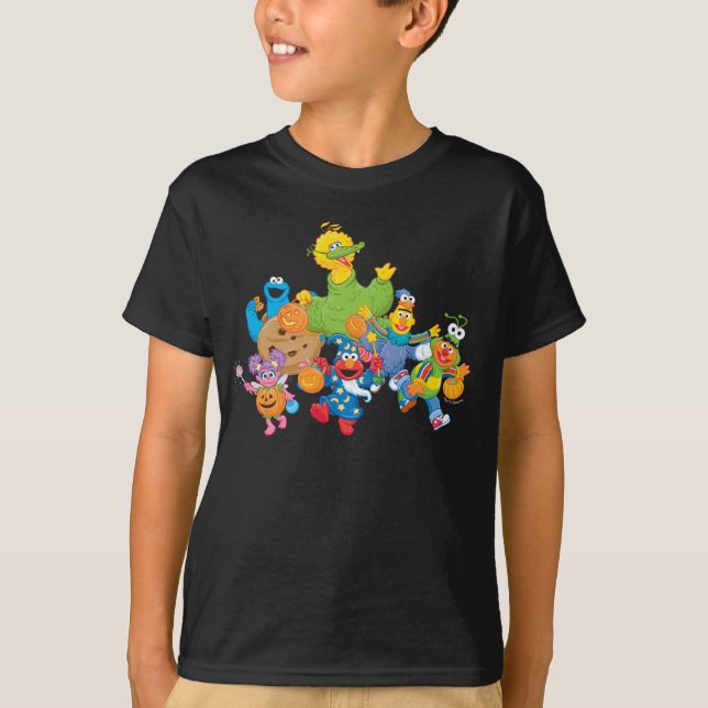 Camiseta Plaza Sésamo | Disfraces de Halloween (Anverso)