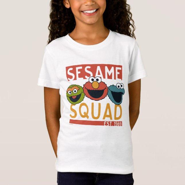 Camiseta Plaza Sésamo - Escuadrón Sésamo (Anverso)