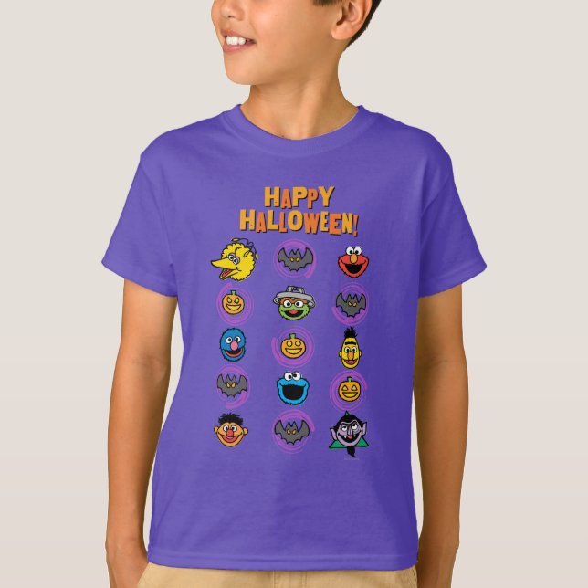 Camiseta Plaza Sésamo - ¡Feliz Halloween! (Anverso)