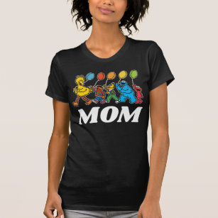 Camiseta Plaza Sésamo   Globos de cumpleaños - Mamá T-Shi